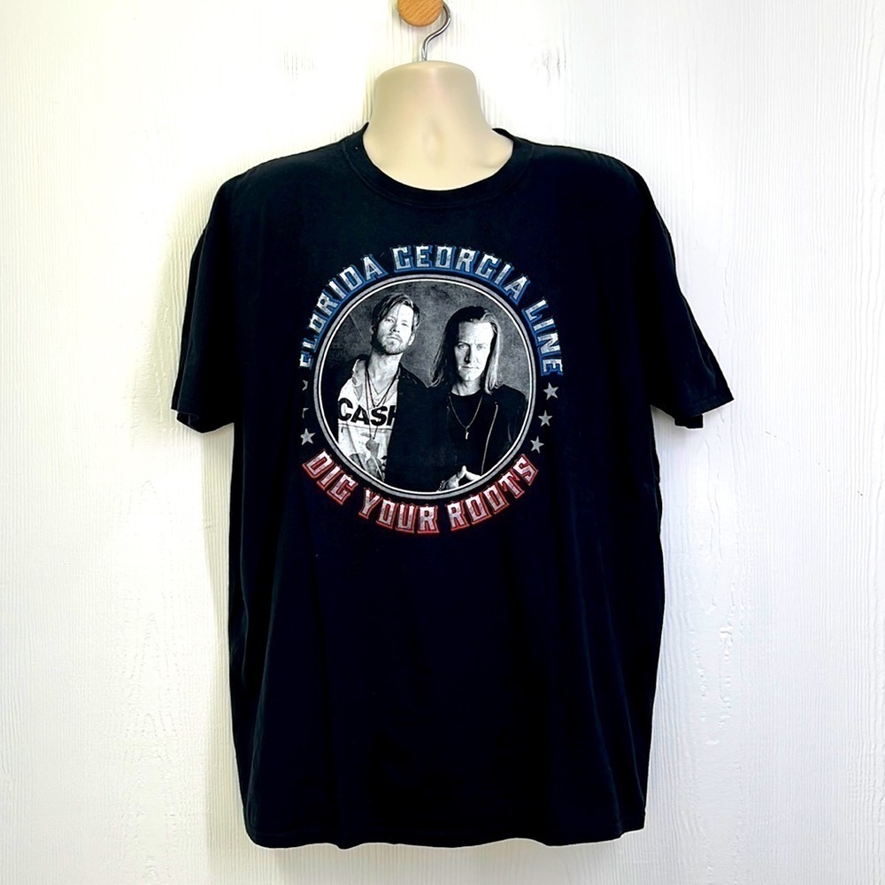 Gildan - 2017 Florida Georgia Line Dig Your Roots Tour T Shirt Size XXL